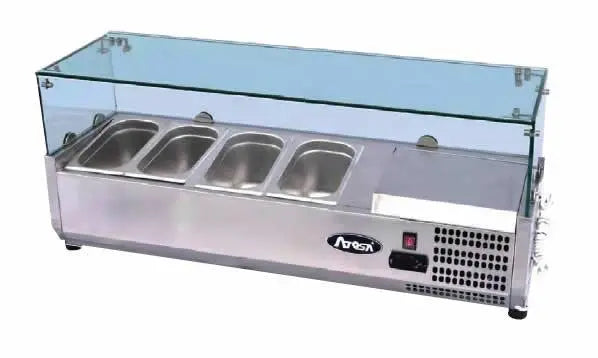 Atosa ESL3881, 1205mm Countertop Salad Bar Prep Fridge 4 x 1/3 GN Pans