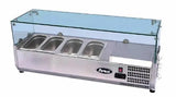 Atosa ESL3885, 1600mm Countertop Salad Bar Prep Fridge 7 x 1/4 GN Pans