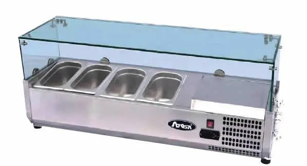 Atosa ESL3886, 1600mm Countertop Salad Bar Prep Fridge 7 x 1/3 GN Pans