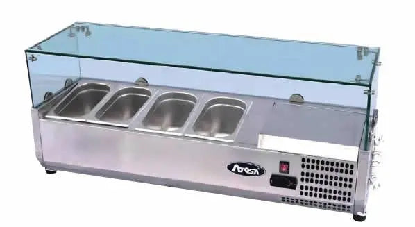 Atosa ESL3887, 1805mm Countertop Salad Bar Prep Fridge 8 x 1/4 GN Pans