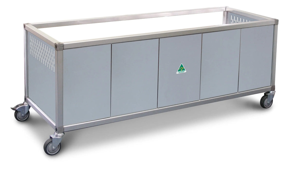 Roband ETP25 stainless steel panels to suit "ET" series trolley - 10 x 1/2 size, double row