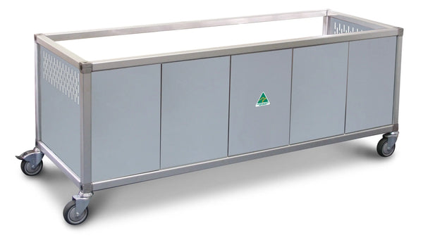 Roband ETP25 stainless steel panels to suit "ET" series trolley - 10 x 1/2 size, double row