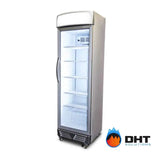Bromic GM0374L Upright Display Fridge with Lightbox Flat Glass Door 372L Bromic