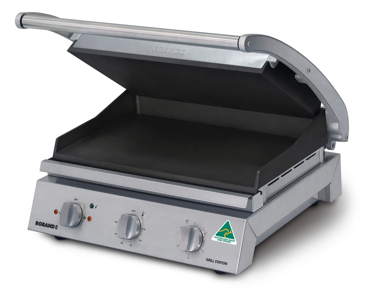Roband GSA815ST Grill Station - Non-Stick - 8 Slice, 13 Amp - Smooth