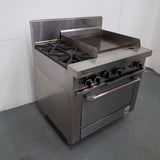 TrueHeat RCR9-2-6G 2 Burner Range Oven With 2 Burner Griddle