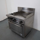 TrueHeat RCR9-2-6G 2 Burner Range Oven With 2 Burner Griddle