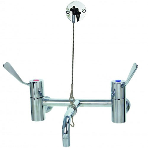 Jetstream JET1836W, Wall Mount Cleaners Sink Faucet Set Tapware with Wall Bracket Support