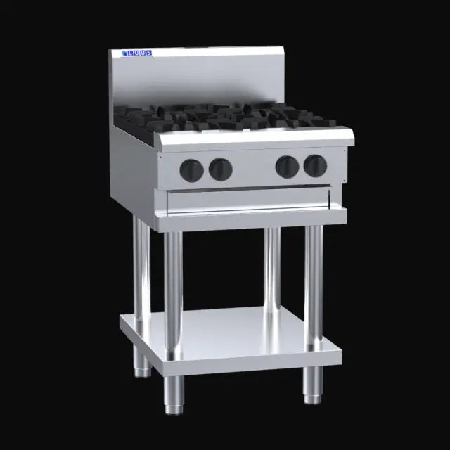 LUUS Cooktops CS-2B3C, 600mm 2 Burners 300 Bbq
