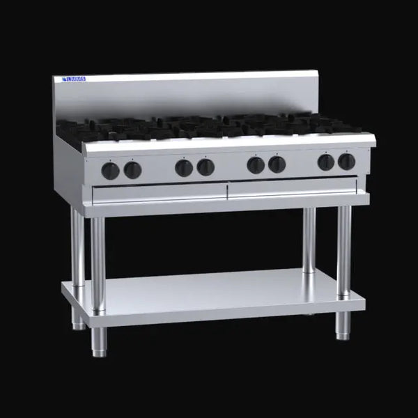 LUUS Cooktops CS-6B3P, 1200mm 6 Burners 300 Grill