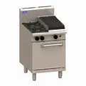 LUUS Static Oven RS-2B3C, 600mm 2 Burners, 300 Bbq &amp; Oven