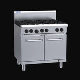 LUUS Static Oven RS-4B3P, 900mm 4 Burners 300 Grill &amp; Oven
