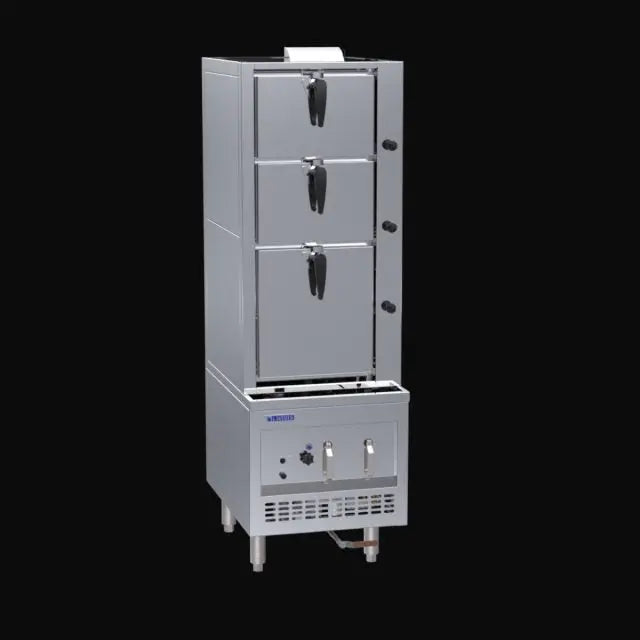 LUUS Auto-Refill Steam Cabinet SCM-60, 600mm Wide 3 Deck