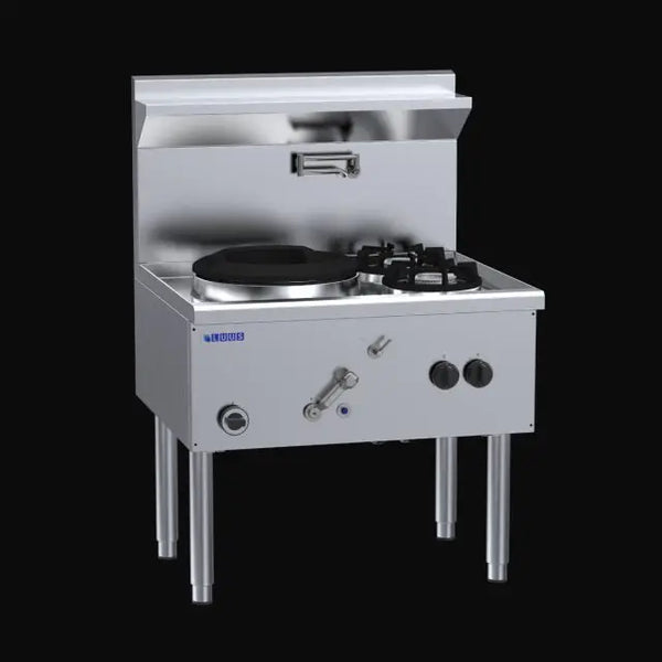 LUUS Waterless Wok WZ-1C, 600mm 1 Chimney Burner Wok
