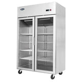 Atosa MCF8602, Top Mount 2 Glass Door Upright Freezer 1300L