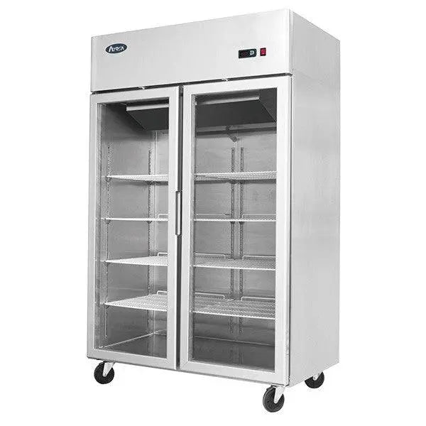 Atosa MCF8602, Top Mount 2 Glass Door Upright Freezer 1300L