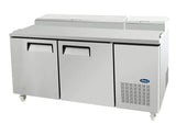 Atosa MPF8202, 2 Door Pizza Table Pizza Prep Fridge 566L