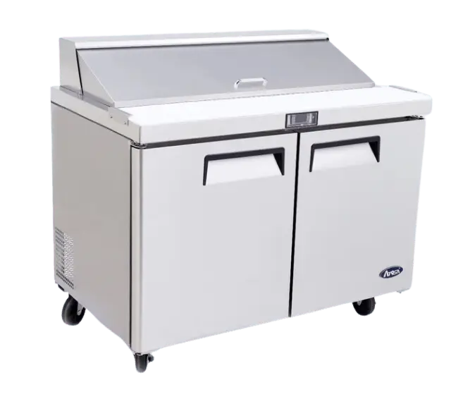 Atosa MSF8303, 2 Door Sandwich Prep Table Prep Fridge 487L