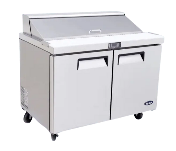 Atosa MSF8303, 2 Door Sandwich Prep Table Prep Fridge 487L
