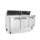 Atosa MSF8304, 3 Door Sandwich Prep Table Prep Fridge 598L