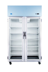 Nuline NLM 1000/4 Passthrough, 4 E-Glass Door Top Mount Laboratory Fridge with Digital Control