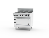 Goldstein 800 X-Series PE6S28-X, 6 Solid Plate Static Oven Range