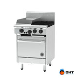 Goldstein 800 PF12G220-X, 2 Burner with 305mm Griddle Oven Range Goldstein
