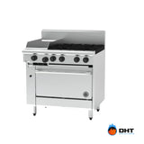 Goldstein 800 PF12G428-X, 4 Burner with 305mm Griddle Oven Range Goldstein