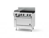 Goldstein 800 PF12G428-X, 4 Burner with 305mm Griddle Oven Range