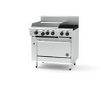 Goldstein 800 PF24G228-X, 2 Burner with 610mm Griddle Oven Range