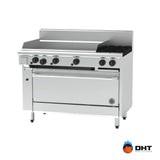 Goldstein 800 PF36G240-X, 2 Burner with 914mm Griddle Oven Range Goldstein