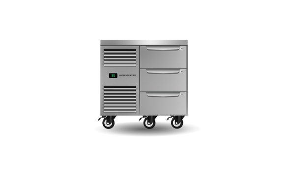 SKOPE ProSpec PG11.UBR.1.D3 Three Drawer, One Bay, Underbench GN 1/1 Fridge