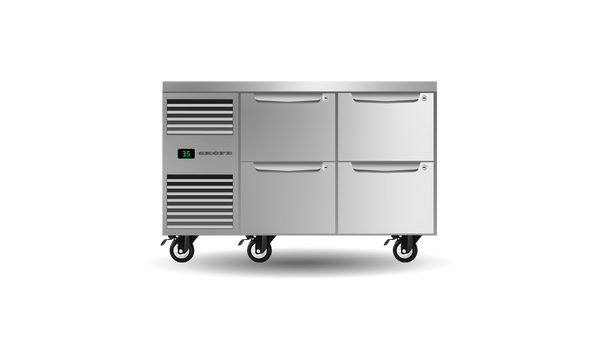 SKOPE ProSpec PG11.UBR.2.D4 Four Drawer, Two Bay, Underbench GN 1/1 Fridge