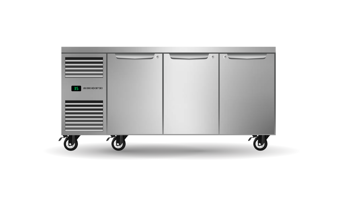 SKOPE ProSpec PG11.UBR.3.SD Three Solid Door Underbench GN 1/1 Fridge