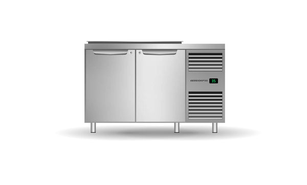 Skope ProSpec PG13.PPS.DC.2.SD.RH Two Solid Door Salad Preparation GN1/3 Fridge