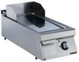 Zanussi EVO900 392072, 400mm Fry Top with Smooth Polished Chrome Sloped Plate