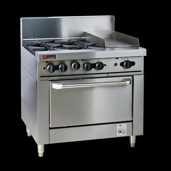 Trueheat RCR9-4-3G - 900mm Gas Oven Range with 4 Burners And 300mm Griddle Plate