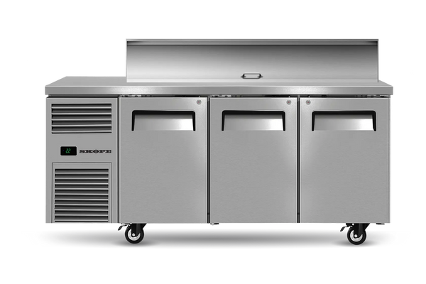 SKOPE RF7.PPS.3.SD ReFlex Series, 3 Door (Solid), Medium Salad Preparation Fridge