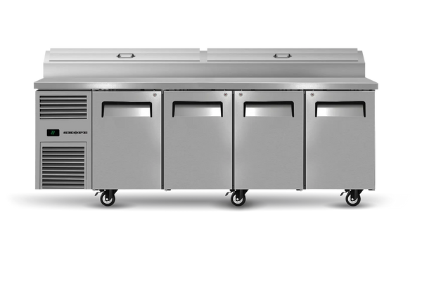 SKOPE RF8.PPZ.4.SD ReFlex Series, 4 Door (Solid), Large Pizza Preparation Fridge