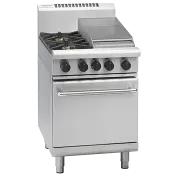 Waldorf 800 RNL8413G, 2 Burner with 300mm Griddle Oven Range Low Back Model
