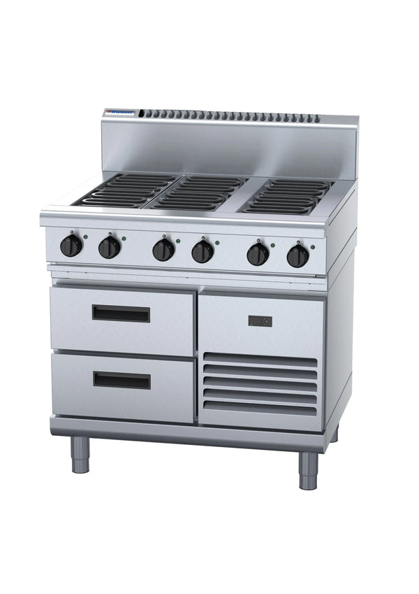 Waldorf 800 RN8600E-RB, 6 Element Cooktop with Refrigerated Base