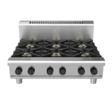 Waldorf 800 RNL8600G-RB, 6 Burner Cooktop Low Back Model with Refrigerated Base