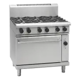 Waldorf 800 RNL8610GEC, 6 Burner Convection Oven Range Low Back Model