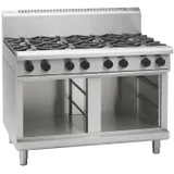 Waldorf 800 RNL8800G-B, 8 Burner Cooktop Low Back Model with Bench Base