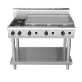 Waldorf 800 RN8809G-LS, 2 Burner with 900mm Griddle Cooktop with Leg Stand
