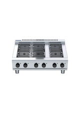 Waldorf 800 RNL8600E-B, 6 Element Cooktop Low Back Model with Bench Base