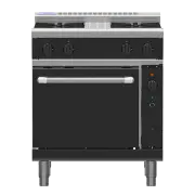Waldorf Bold RNLB8510GC, 4 Burner Convection Oven Range Low Back Model