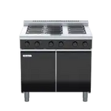 Waldorf Bold RNLB8600E-B, 6 Element Cooktop Low Back Model with Bench Base