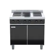 Waldorf Bold RNLB8600E-CD, 6 Element Cooktop Low Back Model with Cabinet Base