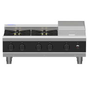 Waldorf Bold RNLB8603G-B, 4 Burner with 300mm Griddle Cooktop Low Back Model with Bench Base