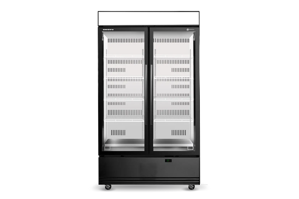 Skope SKB1200N-A 2 Glass Door Display or Storage Fridge (B/W)